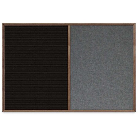 United Visual Products Slim Style Indoor Enclosed Corkboard, 24 UV502SC-SATIN-APRICOT